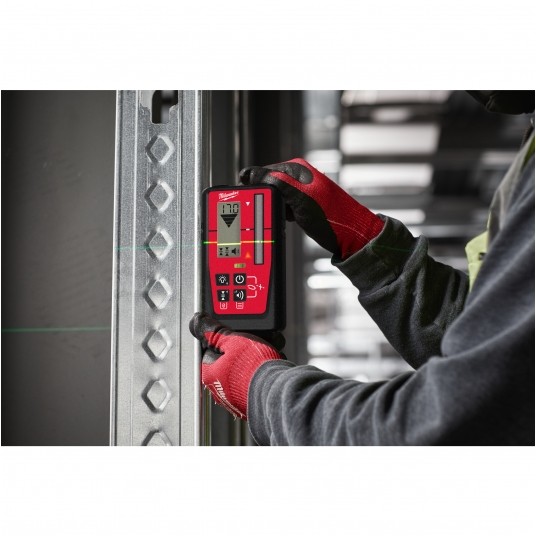 MILWAUKEE DETEKTOR LASEROWY LDR100 ZIEL./ CZERW. -zdjęcie numer 8