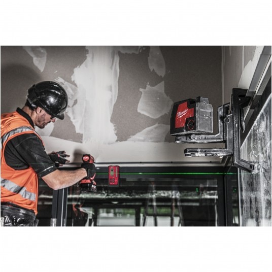 MILWAUKEE DETEKTOR LASEROWY LDR100 ZIEL./ CZERW. -zdjęcie numer 5