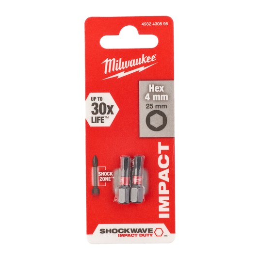 MILWAUKEE GROT IMBUS 4mm SHOCKWAVE 3szt -zdjęcie numer 3