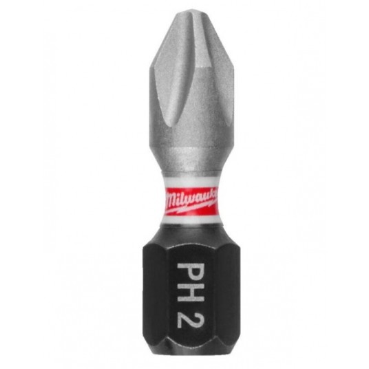 MILWAUKEE GROT PH2 25mm SHOCKWAVE 3szt. -zdjęcie numer 1