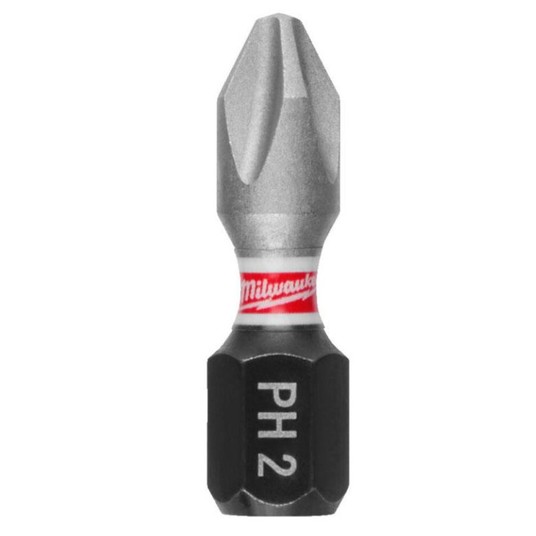 MILWAUKEE GROT PH2 25mm SHOCKWAVE 3szt. -zdjęcie numer 1