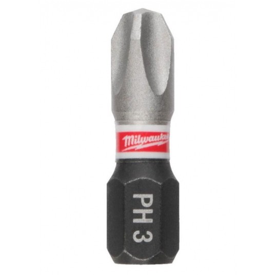 MILWAUKEE GROT PH3 25mm SHOCKWAVE 3szt. -zdjęcie numer 1