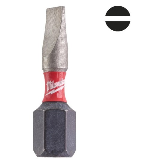 MILWAUKEE GROT PŁASKI 0.8x5.5 SHOCKWAVE 3szt -zdjęcie numer 1