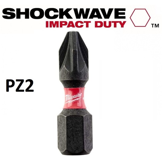MILWAUKEE GROT PZ2 25mm SHOCKWAVE -zdjęcie numer 1