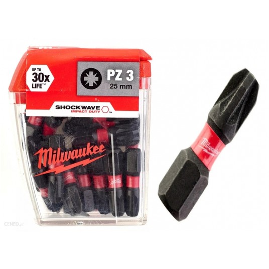 MILWAUKEE GROT PZ3 25mm SHOCKWAVE -zdjęcie numer 2