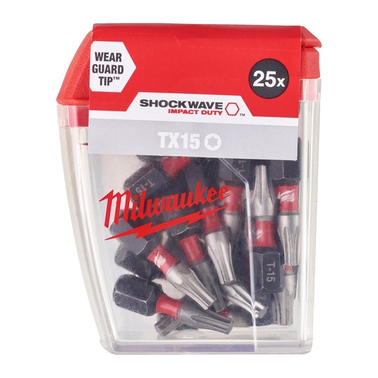 MILWAUKEE GROT TORX TX15 25mm SHOCKWAVE -zdjęcie numer 4