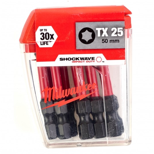 MILWAUKEE GROT TORX TX25 50mm SHOCKWAVE -zdjęcie numer 2