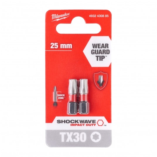 MILWAUKEE GROT TORX TX30 25mm SHOCKWAVE BL -zdjęcie numer 2