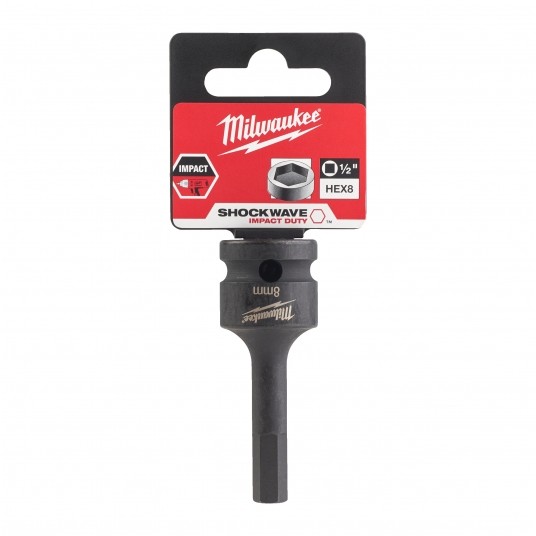MILWAUKEE KLUCZ WPUSTOWY UDAROWY IMBUS 1/2" HEX 8 -zdjęcie numer 3