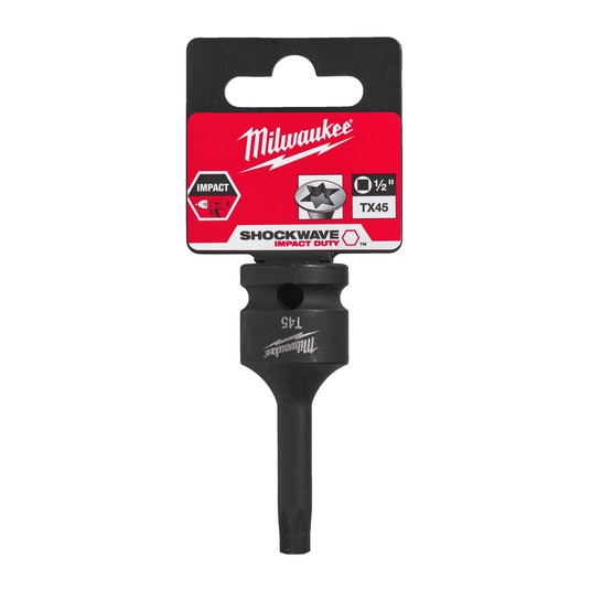 MILWAUKEE KLUCZ WPUSTOWY UDAROWY TORX 1/2" T45 -zdjęcie numer 2