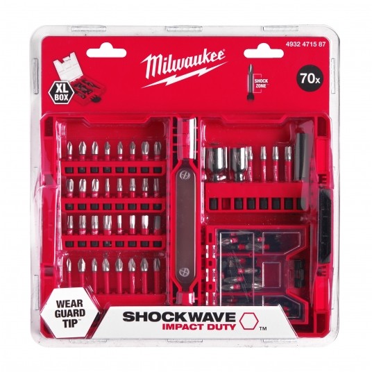 MILWAUKEE KOMPLET BITÓW SHOCKWAVE 70szt 4932471587 -zdjęcie numer 3