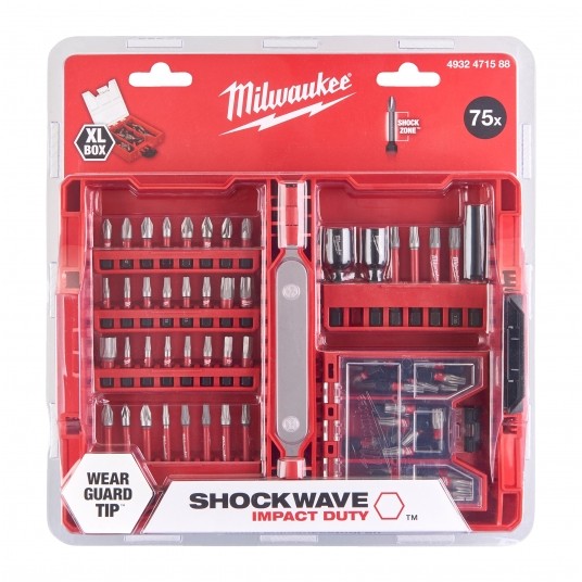 MILWAUKEE KOMPLET BITÓW SHOCKWAVE 75szt 4932471588 -zdjęcie numer 3