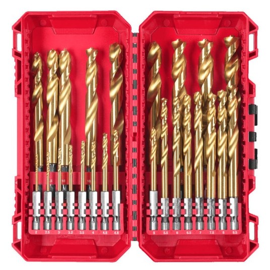 MILWAUKEE KOMPLET WIERTEŁ HSS-G TI. 25szt 2-13mm -zdjęcie numer 1