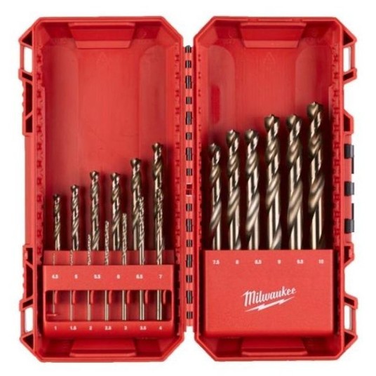 MILWAUKEE KOMPLET WIERTEŁ KOBALT HSS-CO SET 19szt -zdjęcie numer 1