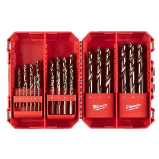 MILWAUKEE KOMPLET WIERTEŁ KOBALT HSS-CO SET 25szt -zdjęcie numer 1