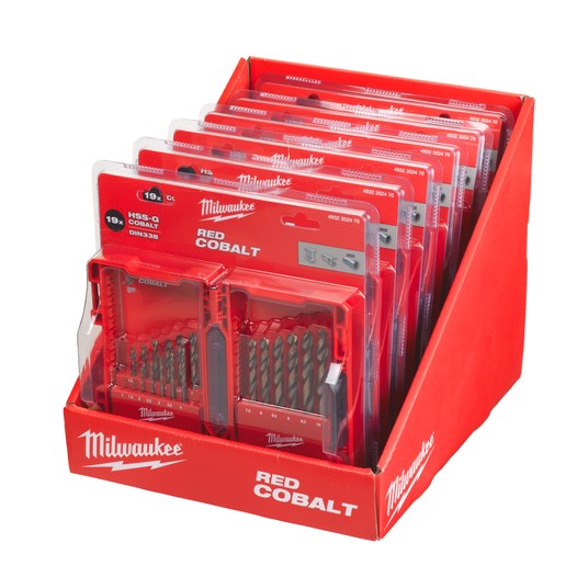 MILWAUKEE KOMPLET WIERTEŁ KOBALT HSS-CO5 19szt -zdjęcie numer 2