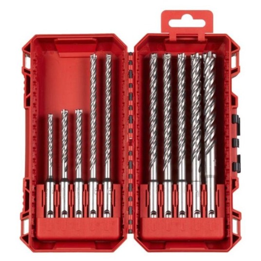 MILWAUKEE KOMPLET WIERTEŁ SDS+ 10szt 4932500062 -zdjęcie numer 1