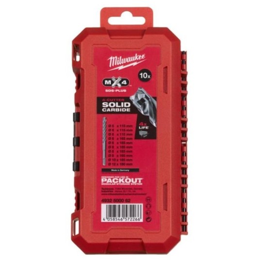 MILWAUKEE KOMPLET WIERTEŁ SDS+ 10szt 4932500062 -zdjęcie numer 2