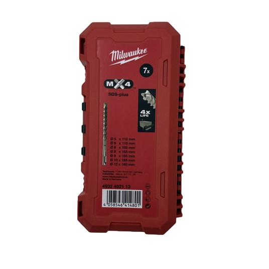 MILWAUKEE KOMPLET WIERTEŁ SDS+ MX4 7szt 4932492113 -zdjęcie numer 2