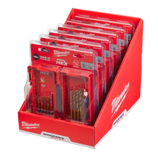 MILWAUKEE KOMPLET WIERTEŁ SHOCKWAVE 10szt 48894759 -zdjęcie numer 4