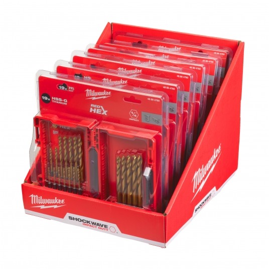 MILWAUKEE KOMPLET WIERTEŁ SHOCKWAVE 19szt 48894760 -zdjęcie numer 4