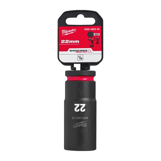 MILWAUKEE NASADKA UDAROWA 1/2" 22mm DŁUGA -zdjęcie numer 2