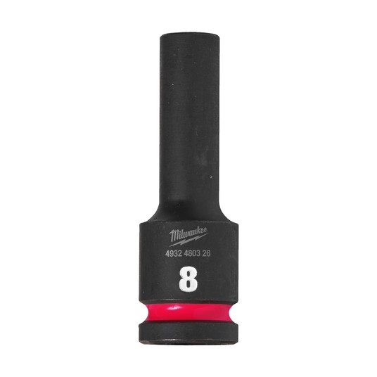 MILWAUKEE NASADKA UDAROWA 1/2" 8mm DŁUGA -zdjęcie numer 1
