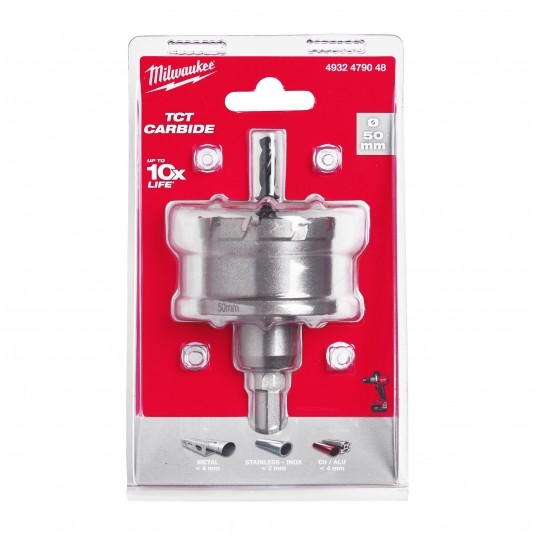 MILWAUKEE OTWORNICA TCT Z WĘGLIKA SPIEKANEGO 50mm -zdjęcie numer 2