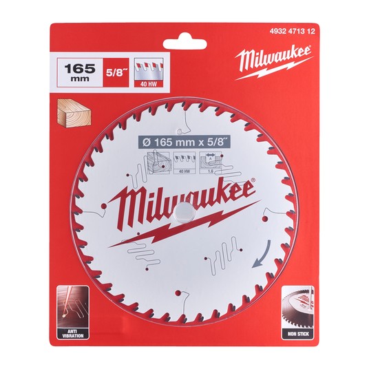MILWAUKEE PIŁA TARCZOWA 165mm 40z 4932471932 -zdjęcie numer 3