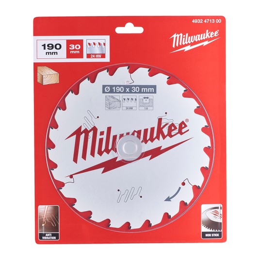 MILWAUKEE PIŁA TARCZOWA 190mm 24z ATB 4932498976 -zdjęcie numer 3
