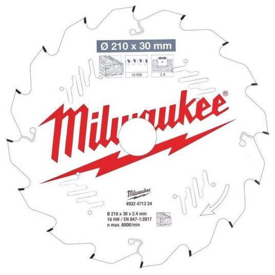 MILWAUKEE PIŁA TARCZOWA 210mm 16z ATB 4932471324 -zdjęcie numer 1