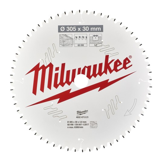 MILWAUKEE PIŁA TARCZOWA 305mm 60z ATB -zdjęcie numer 1