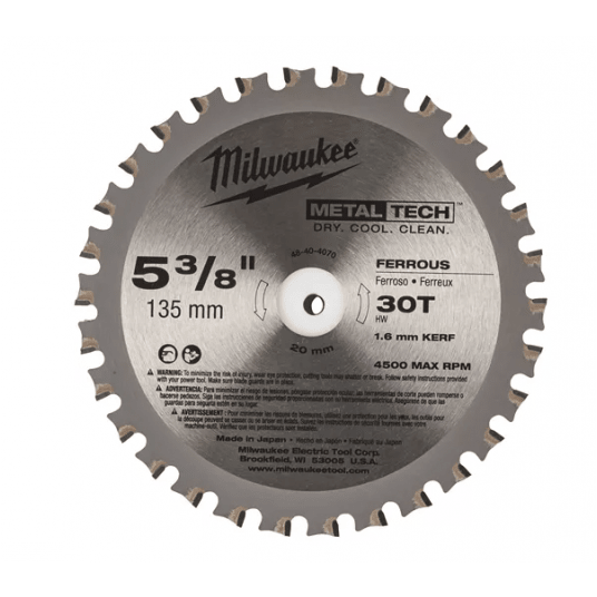 MILWAUKEE PIŁA TARCZOWA DO METALU 165mm 48z -zdjęcie numer 1