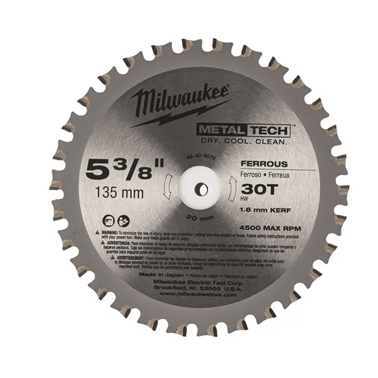 MILWAUKEE PIŁA TARCZOWA DO METALU 174mm 50z -zdjęcie numer 2