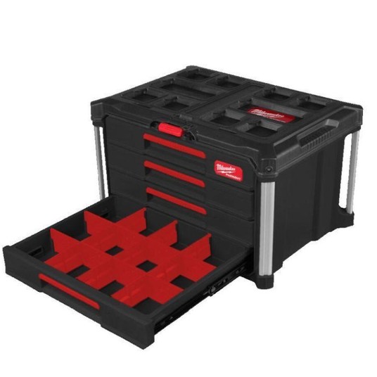 MILWAUKEE SKRZYNIA PACKOUT Z 4-SZUFL. 4932493189 -zdjęcie numer 4