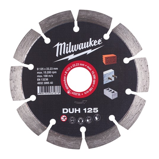 MILWAUKEE TARCZA DIAMENTOWA DUH 125mm -zdjęcie numer 1