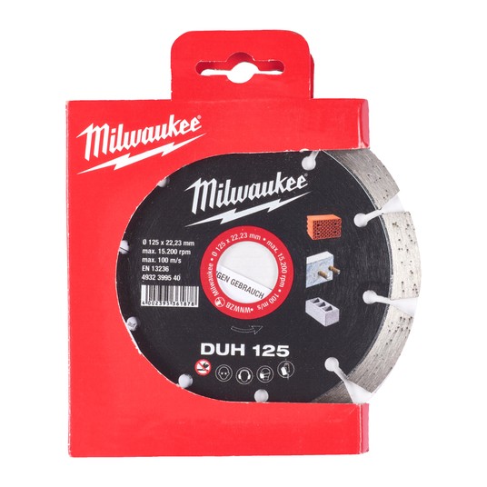MILWAUKEE TARCZA DIAMENTOWA DUH 125mm -zdjęcie numer 2