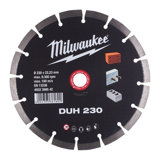 MILWAUKEE TARCZA DIAMENTOWA DUH 230mm -zdjęcie numer 1