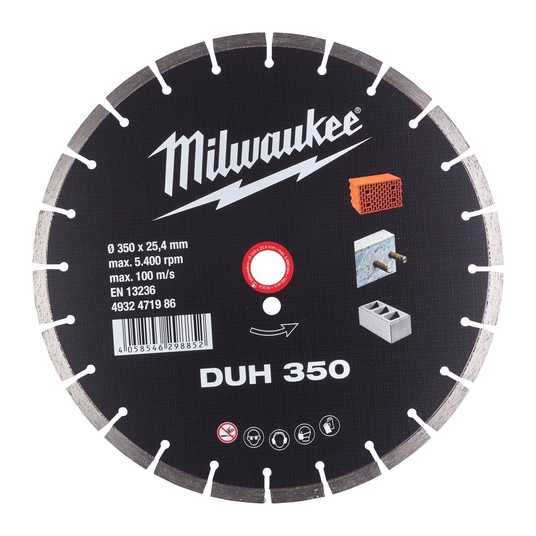 MILWAUKEE TARCZA DIAMENTOWA DUH 350mm -zdjęcie numer 1