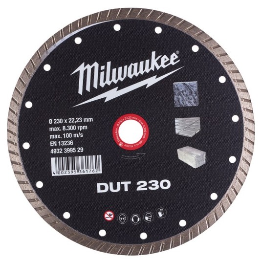 MILWAUKEE TARCZA DIAMENTOWA DUT 230mm -zdjęcie numer 1