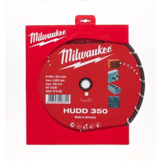 MILWAUKEE TARCZA DIAMENTOWA HUDD PREMIUM 350mm -zdjęcie numer 3