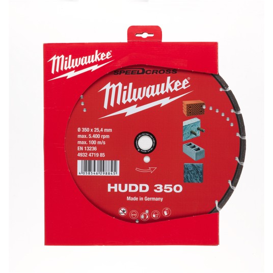 MILWAUKEE TARCZA DIAMENTOWA HUDD PREMIUM 350mm -zdjęcie numer 2