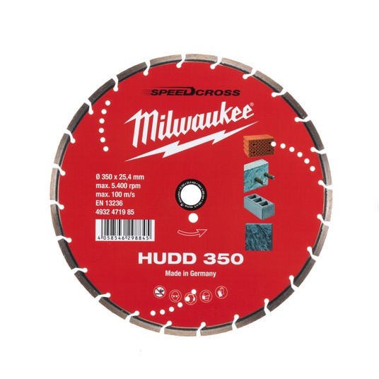 MILWAUKEE TARCZA DIAMENTOWA HUDD PREMIUM 350mm -zdjęcie numer 1