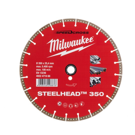 MILWAUKEE TARCZA DIAMENTOWA STEELHEAD 350mm -zdjęcie numer 1