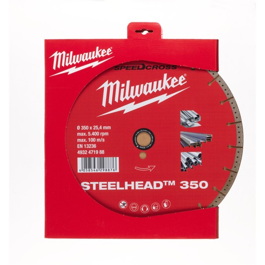 MILWAUKEE TARCZA DIAMENTOWA STEELHEAD 350mm -zdjęcie numer 2