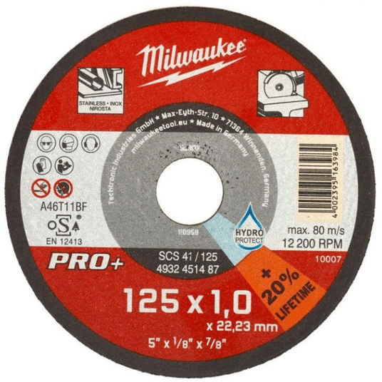 MILWAUKEE TARCZA DO METALU 125x1 PRO+ 4932451487 -zdjęcie numer 1