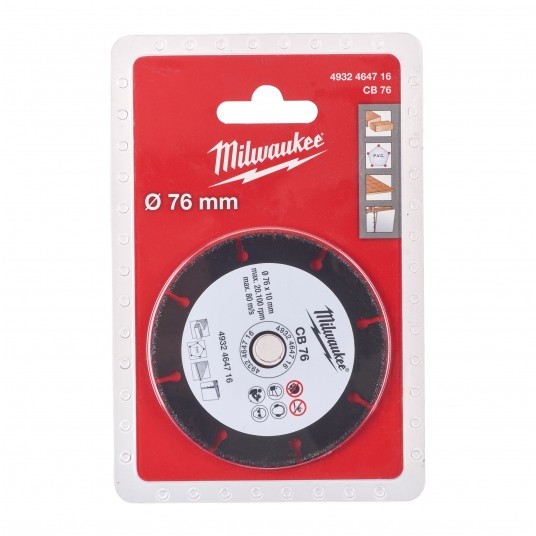 MILWAUKEE TARCZA UNIW. Z NASYPEM Z WĘGLIKA 76mm -zdjęcie numer 3