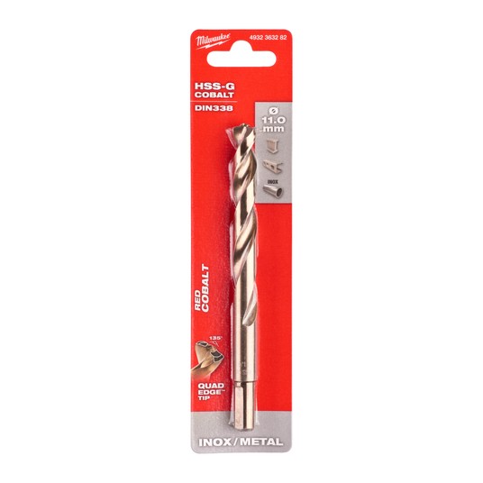 MILWAUKEE WIERTŁO DO METALU HSS-G RED COBALT 11.0 -zdjęcie numer 5