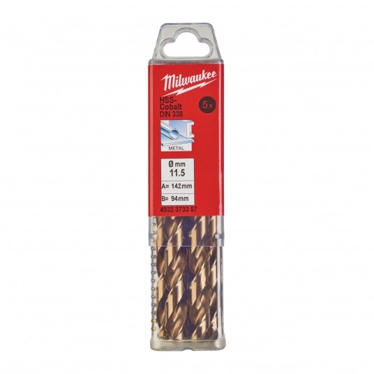 MILWAUKEE WIERTŁO DO METALU HSS-G RED COBALT 11.5 -zdjęcie numer 2