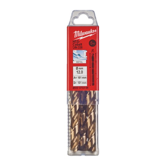 MILWAUKEE WIERTŁO DO METALU HSS-G RED COBALT 12.0 -zdjęcie numer 2
